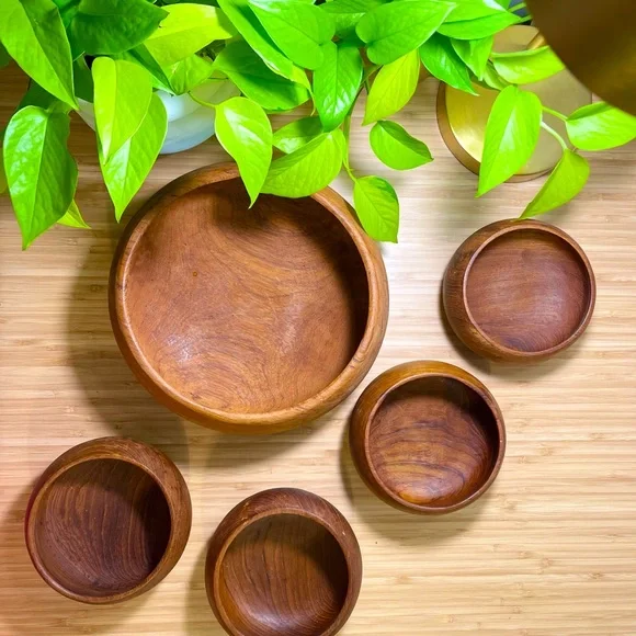 Gailstyn Sutton danish Genuine Teak 5 piece set Accents